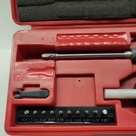 MHC Dial Bore Gage Set Gauge 0.4 - 0.7" x .0005 with Certificate - Picture 4 of 9